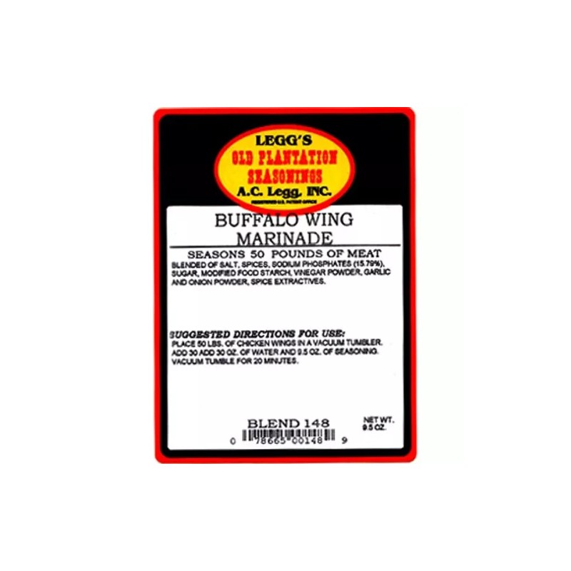 AC Legg's Buffalo Wing Marinade Rub Blend 148 - 9.5
