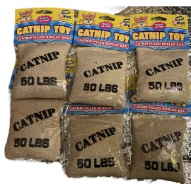 Vo-Toys Deluxe Burlap Pillow Catnip Sack Cat Toy Lot Of 6 Packs Xpet Bulk NEW