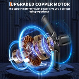 Industrial Floor Fan 24 Inch, Heavy Duty Industrial Drum Fan with Adjustable 3-Speed 4800-8800 CFM Cooling for Warehouse, Commercial, Workshop, 360° Rotation, Portable Handle & Casters, Red