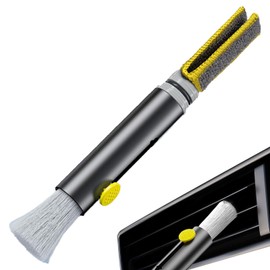 Car Cleaning Brushes | Portable Interior Cleaning Brushes with Flexible Bristles,Wet and Dry Multifunctional Vehicles Dusting Tools for Door handles Windshield