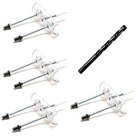 SK8OLOGY Skateboard Deck Wall Display Kit + Drill Bit 4 Pack