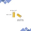 sourcing map 1300Pcs 4x1.7mm Glass Bugle Beads Gold