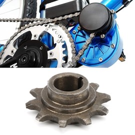 Headerbs 10T Sprocket Gear, Front Wheel Sprocket 10T Teeth Iron Alloy for 48cc 80cc 2-Stroke Motorised Bicycle 415 Chain
