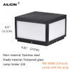 AILICIN Pillar Lamp Post Light, Tempered Glass Shade，Fence Deck Cap
