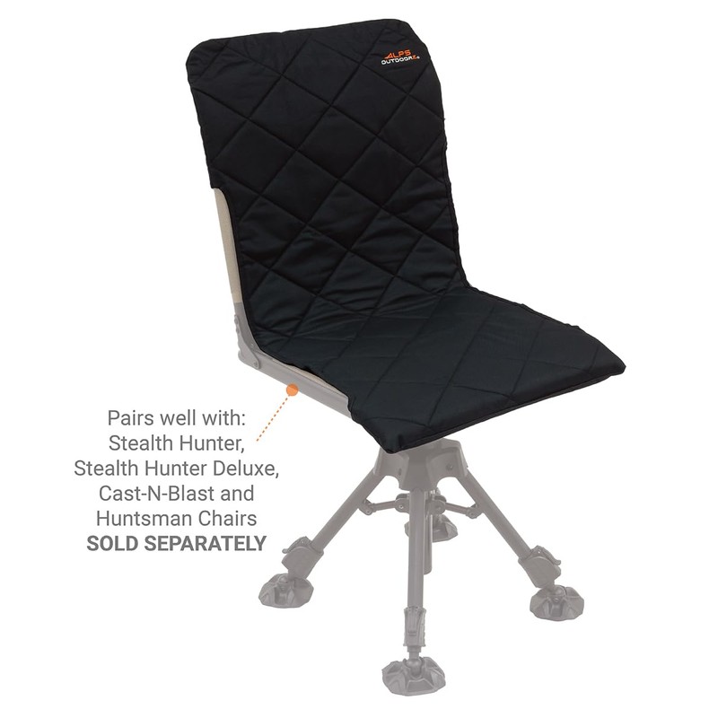 ALPS OutdoorZ Stealth Hunter Chair Seat Cover - Black, Updated