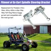 CILOYU Go Kart Steering Spindle Bracket Set 5/8" Axle 3-3/4"