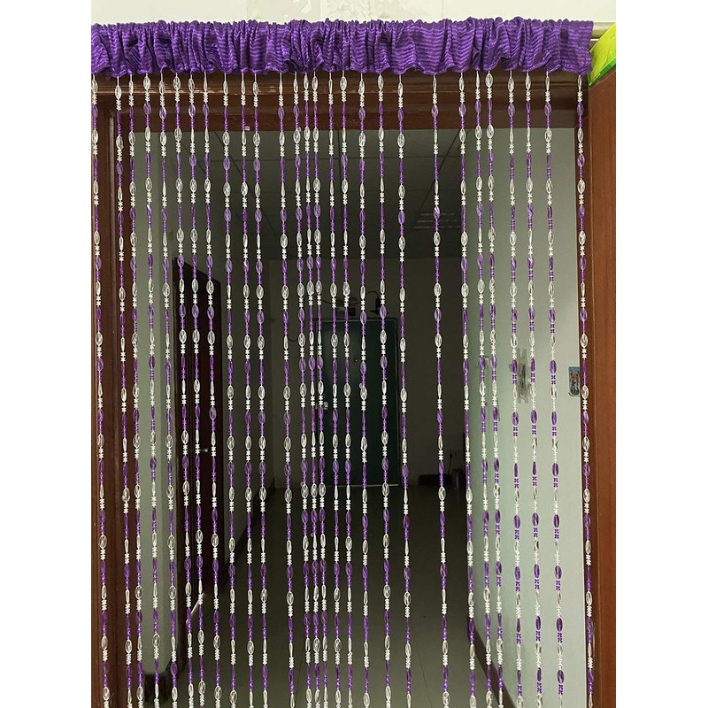 ZiDeTang - Cortina de acrílico para Puerta con abalorio para