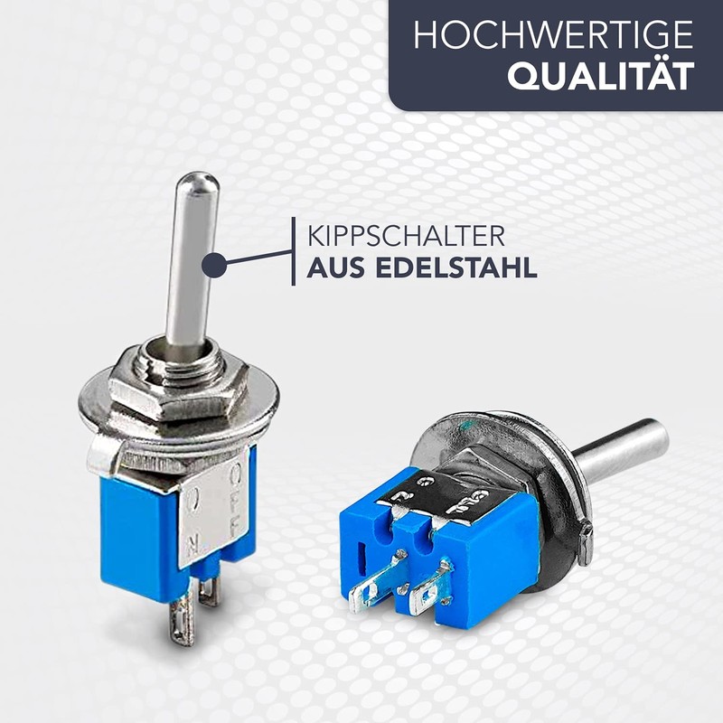 PerfectHD Mini Toggle Switch - Mini Switch - 2 Contacts