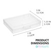 OMNISAFE 5x7 Photo Storage Cases, Plastic Craft Storage Container, Acid-Free