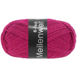 LANA GROSSA Meilenweit 6-ply 150 | 6-ply sock classic, machine washable | hand knitting yarn 80% virgin wool and 20% polyamide | 150 g wool for knitting and crocheting | 390 m yarn