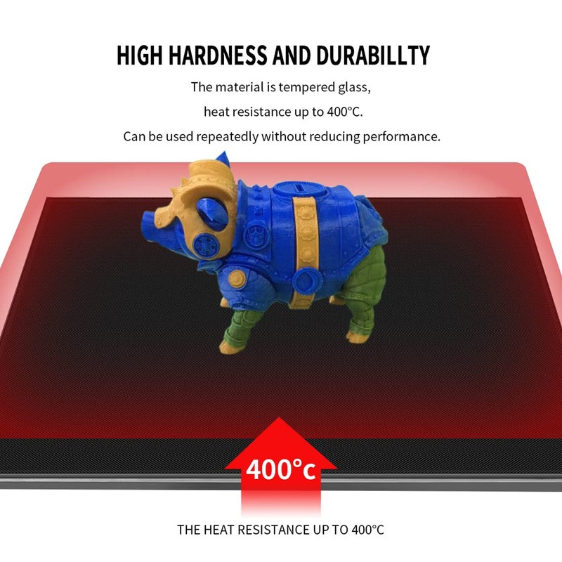 3D Printer Glass Platform 120x120x4mm Microporous Coating Strong Adhesion High
