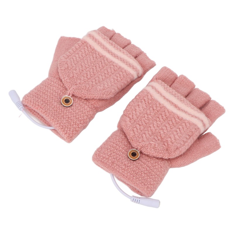 Heated Mitten Gloves Double Sided Heating Promote Blood Circulation USB