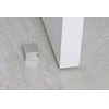 Quadratischer Türstopper, selbstklebend, Edelstahl,,25x25x25mm,Weiß