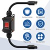 Inline 12V 20A Power Switch, Briidea IP65 Waterproof SAE Connector