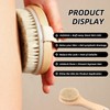 2Pcs Dry Body Brush Set Include Vegan with Handle and