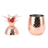 Cocktail Shaker Pineapple Shape Stainless Steel Polished Smooth Surface 500ml