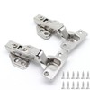 2 pcs Soft Close Cabinet Hinge, Stainless Steel Overlay Soft