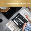 Besilord Silverware Organizer Kitchen Drawer Organizer Utensil Organizer Bamboo Silverware