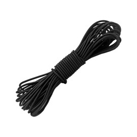1/8" Bungee Shock Cords,32 Feet Elastic Nylon Cords Kayak Stretch String Rope for Bikes,Tie Downs,Boating,Camping,Cars,Fitness and Outdoor Enthusiasts (1/8 inch x 32 Ft, Black)