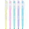 Pilot Frixion Light Pastel Collection Erasable Highlighters, Assorted Ink Colors,
