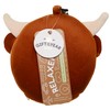 Puckator Relaxeazzz Highland Coo Cow Round Plush Travel Pillow &