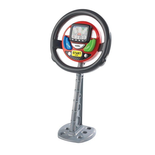 Casdon Sat Nav Steering Wheel | Toy Steering Wheel For Children Aged 3+ | Provides Endless Excitement With Spoken Commands And Motoring Sounds 32.1 x 21.9 x 9.2 cm
