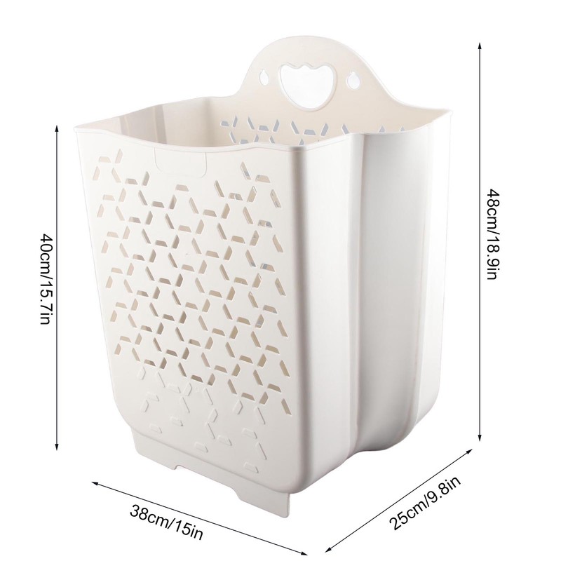 Collapsible Hanging Laundry Basket PP Wall Mounted Collapsible Laundry Hamper
