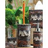 Horse Tooled Leather Toilet Brush