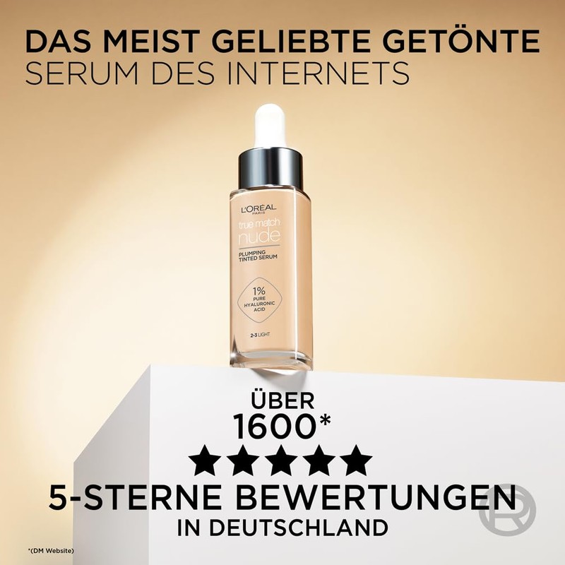 L'Oréal Paris Tinted Serum Nourishing Liquid Foundation with Hyaluronic Acid