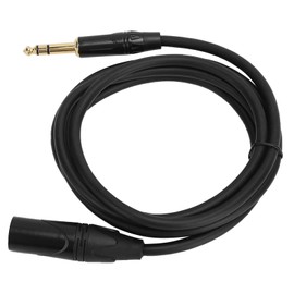 Ausla XLR-Stecker auf 1/4 Zoll 6,35 Mm Kabel, Symmetrisches Signal-Mikrofon-Leitungskabel, Patchkabel mit 22 AWG Kupfer für Studio-Live-Auftritte (JD6005-2 Meter)
