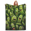Turamurra Pickle Blanket Funny Gift for Girl Women Comfy Plush