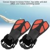 1 Pair Adjustable Snorkeling Fins TPR Open Heel Long Diving