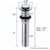 Luxier DS03-TC 1 1/2" Bathroom Faucet Vessel Vanity Sink Pop