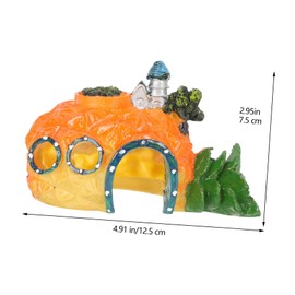 Kisangel Realistic Landscape Castle Resin Aquarium Decorations Statue Underwater Stone for Fish Tank Random Color