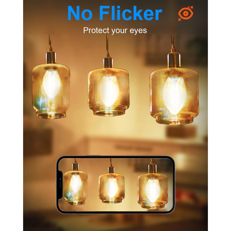 OuuKoo Night Light Bulbs 4 Watt - Small Light Bulb