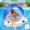 DeeprBlu Inflatable Pool Floats Adult with Color Changing Lights &