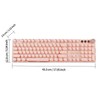 EWEADN V20 Wireless Keyboard, Portable Rechargeable Mechanical Keyboard, Ergonomic Design Keyboard
