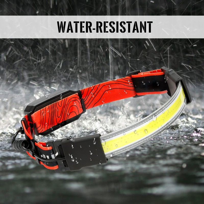 Adelante LED Headlamp Flashlight, 2Pack 1000LM 230°Wide-Beam Rechargeable Head Lamp
