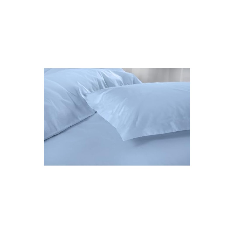 Microfibre Duvet Cover Set, Ultra Soft Bedding, 100% Polyester (Sky
