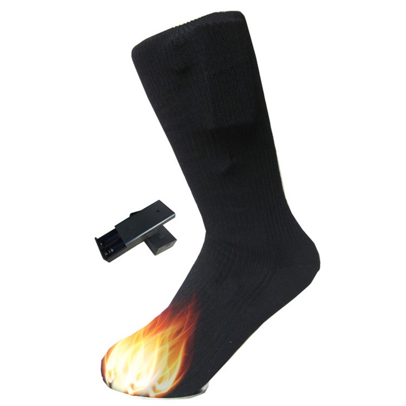 Electric Warming Socks Comfortable Cotton Stretchable 21 to 30cm Thermal