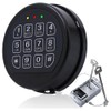 Snblzhef Replacement Lock with 2 Emergency Keys Black Safe Keypad