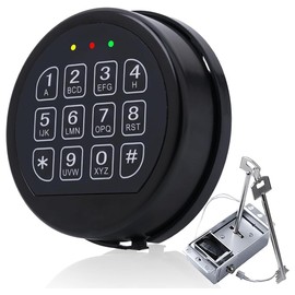 Snblzhef Replacement Lock with 2 Emergency Keys Black Safe Keypad Electronic Lock for Home, Commercial and Industrial