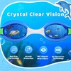 Vvinca Kids Swim Goggles for Age 3-6, Toddler Swimming Goggles