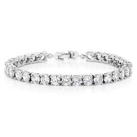 Gem Stone King Sparkling Multi-Color Round Cubic Zirconia CZ Women's Tennis Bracelet (7.50 cttw, 7 Inch)