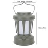Camping Lantern Solar Powered USB Rechargeable Stepless Dimmable Retro Style