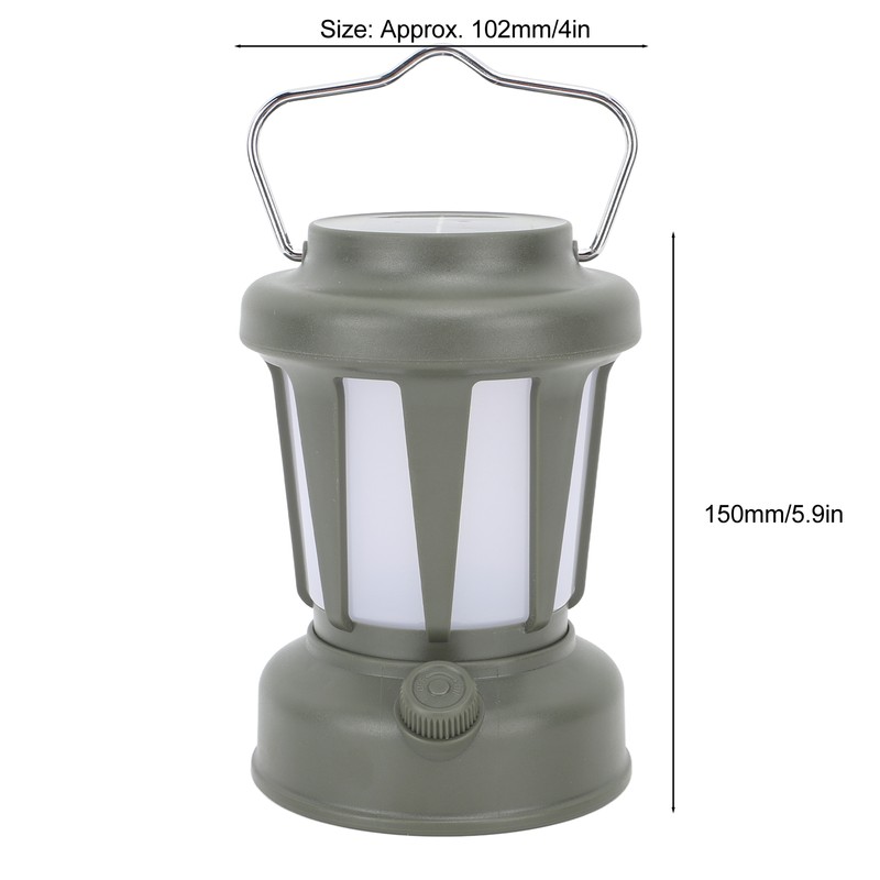 Camping Lantern Solar Powered USB Rechargeable Stepless Dimmable Retro Style