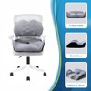 X Large Memory Foam Seat Cushion Lumbar Support Pillow for