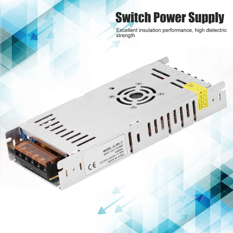 300W 5V 60A LED Switch Power Supply Waterproof Ultra Thin