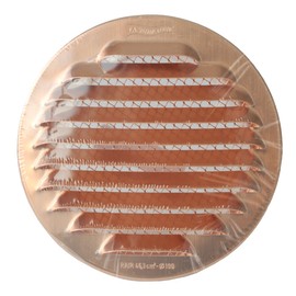 The gtr100r-y Ventilation Grill Round Recessed, Copper, 125 mm