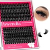 Fowendia Lash Clusters 80D 100D Fluffy Individual Lashes D Curl